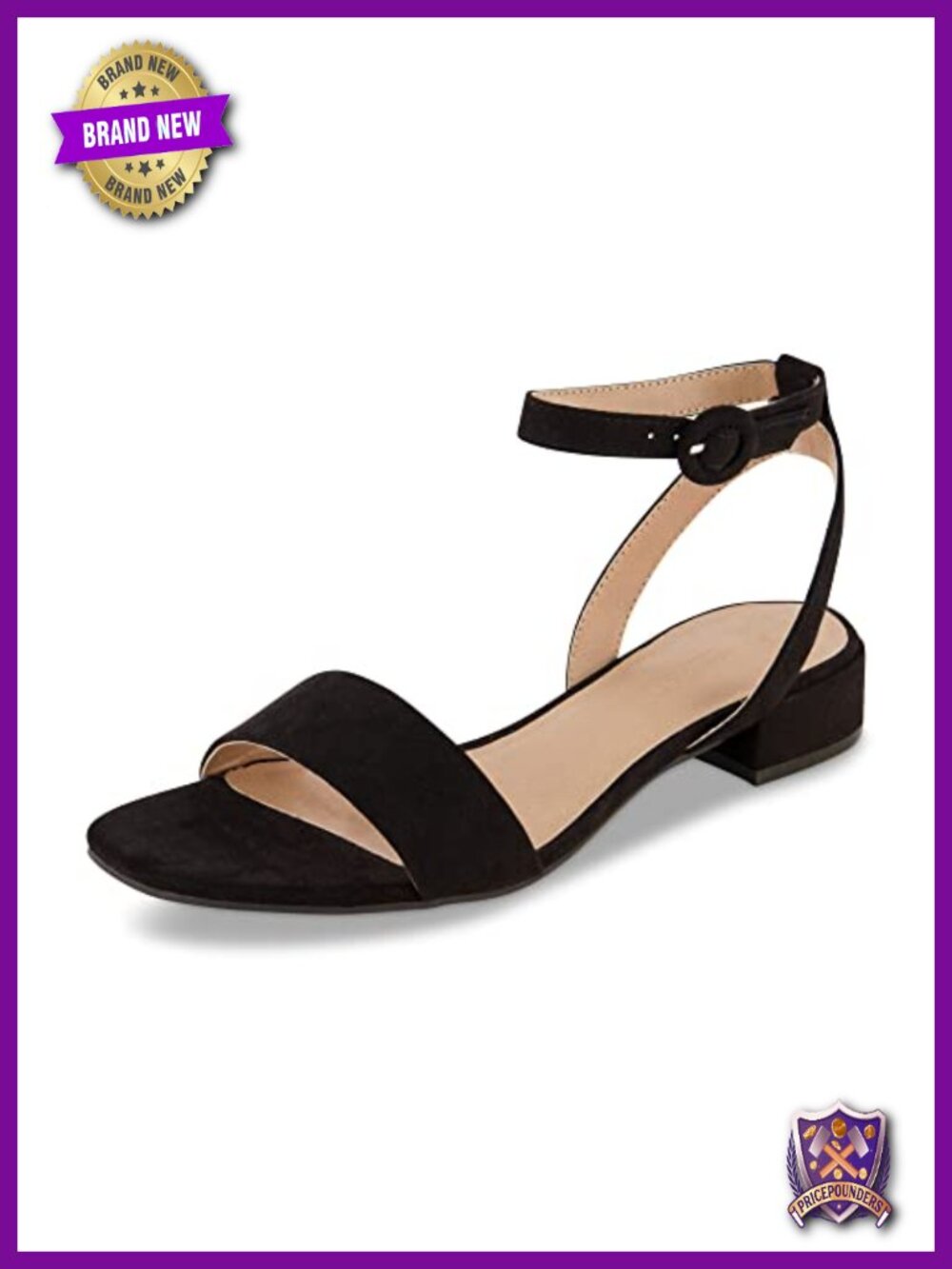 Cushioned Block Heel Sandals with Adjustable Ankle Strap